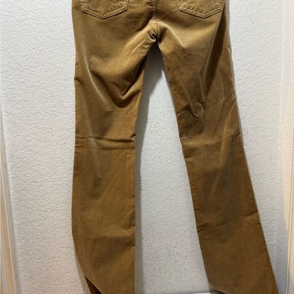 AG the ballad slim boot Tan  Corduroy Low Rise Pants 28R - Picture 9 of 13